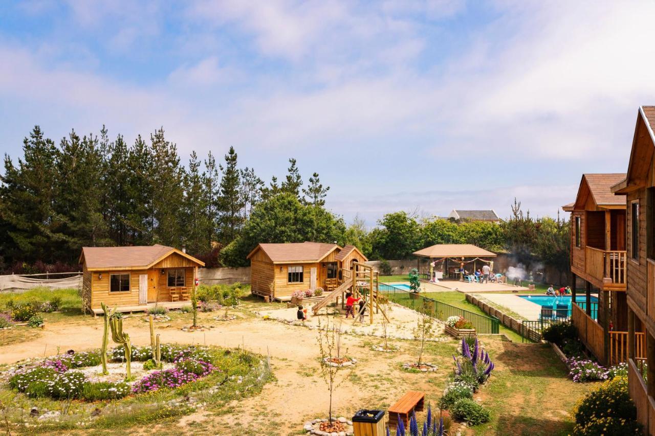 Cabana En Tunquen Con Parrilla, Fogon, Piscina Y Bosque מראה חיצוני תמונה