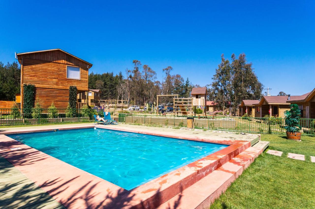 Cabana En Tunquen Con Parrilla, Fogon, Piscina Y Bosque מראה חיצוני תמונה