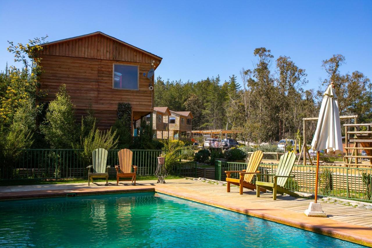 Cabana En Tunquen Con Parrilla, Fogon, Piscina Y Bosque מראה חיצוני תמונה