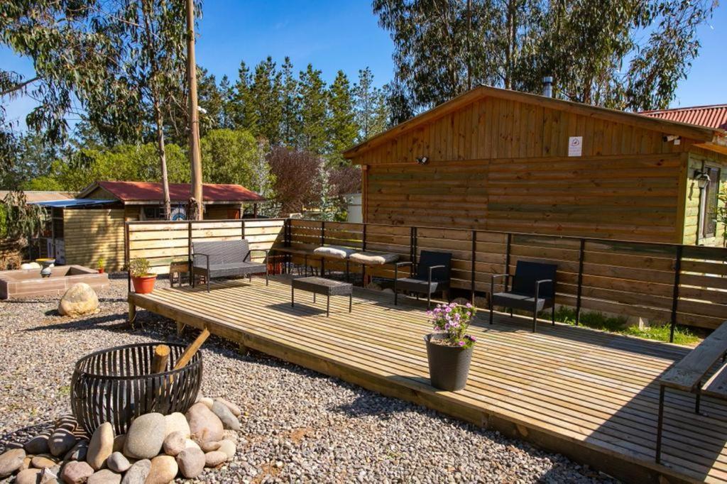 Cabana En Tunquen Con Parrilla, Fogon, Piscina Y Bosque מראה חיצוני תמונה